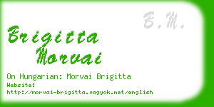 brigitta morvai business card